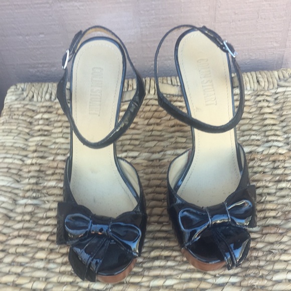 Sz 9 Black Patent Colin Stuart 51/2 Inch Heels - Picture 3 of 8